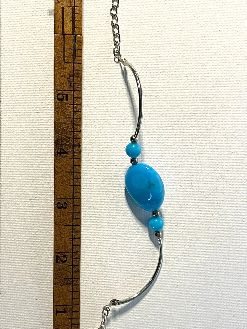 Turquoise Blue Stone Accent Bracelet - Women's Jewelry
